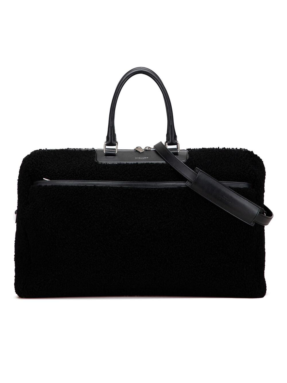 Saint Laurent Shearling Travel Bag Pre- #372776S70B